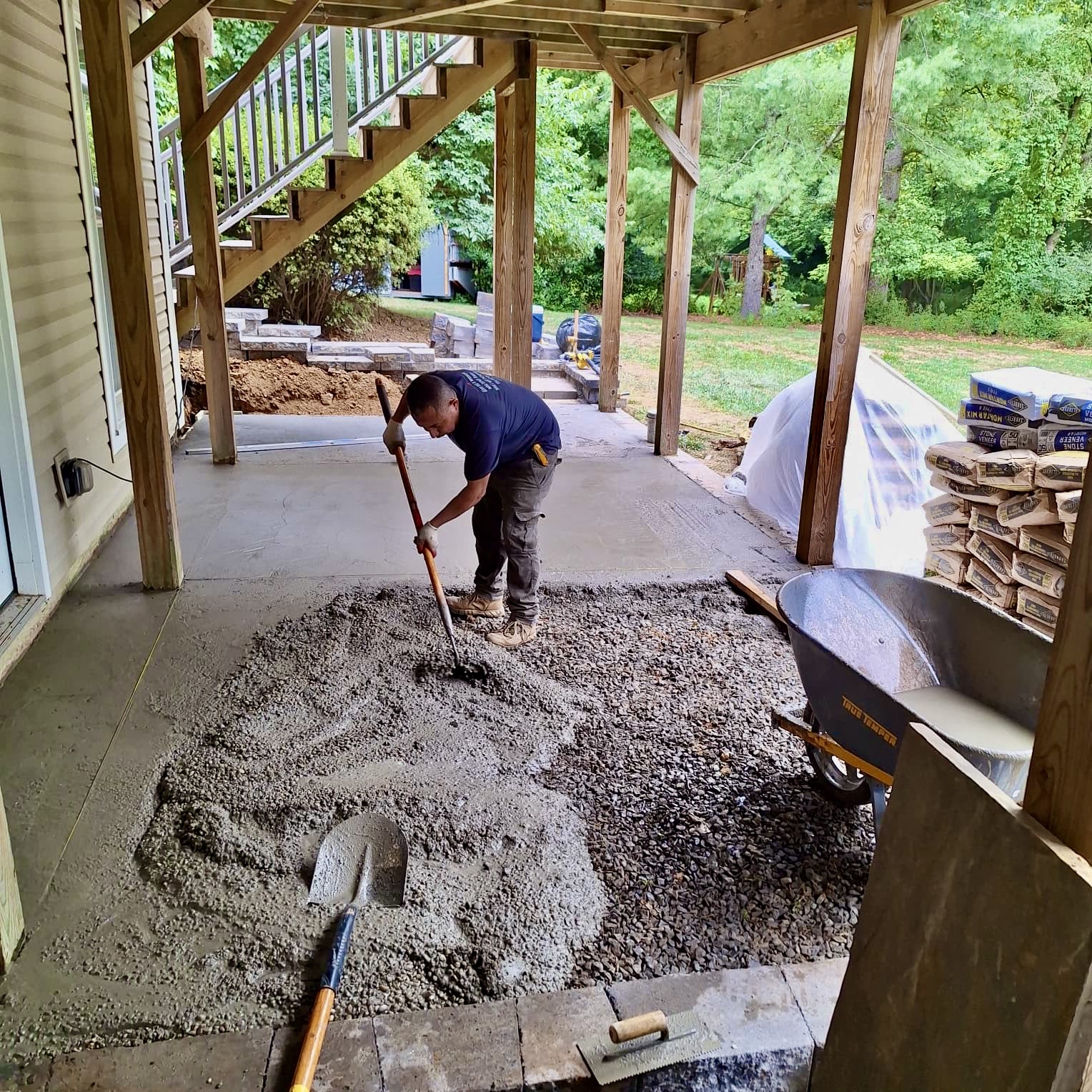 Patio Improvement — In Progress